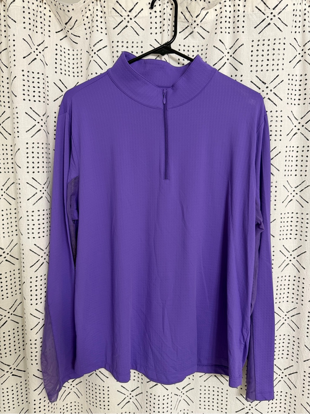 IBKUL Solid Long Sleeve Mock neck Top - Plum